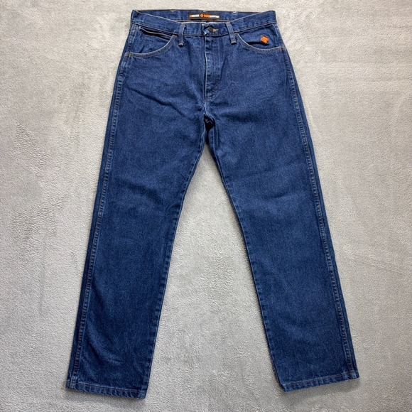 Wrangler Other - Wrangler FR Jeans Mens 33X32 Blue Flame Resistant 13 Original Straight Arc2
